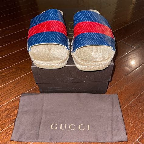 gucci espadrilles men|men gucci slides size 10.